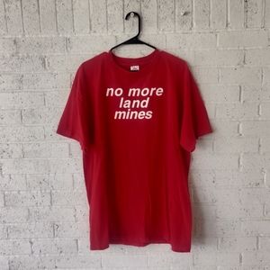 Vintage No More Land Mines T-shirt Size XL